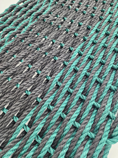 Large Double Weave Lobster Rope Mat, Vibrant Colors, Long Lasting Durable