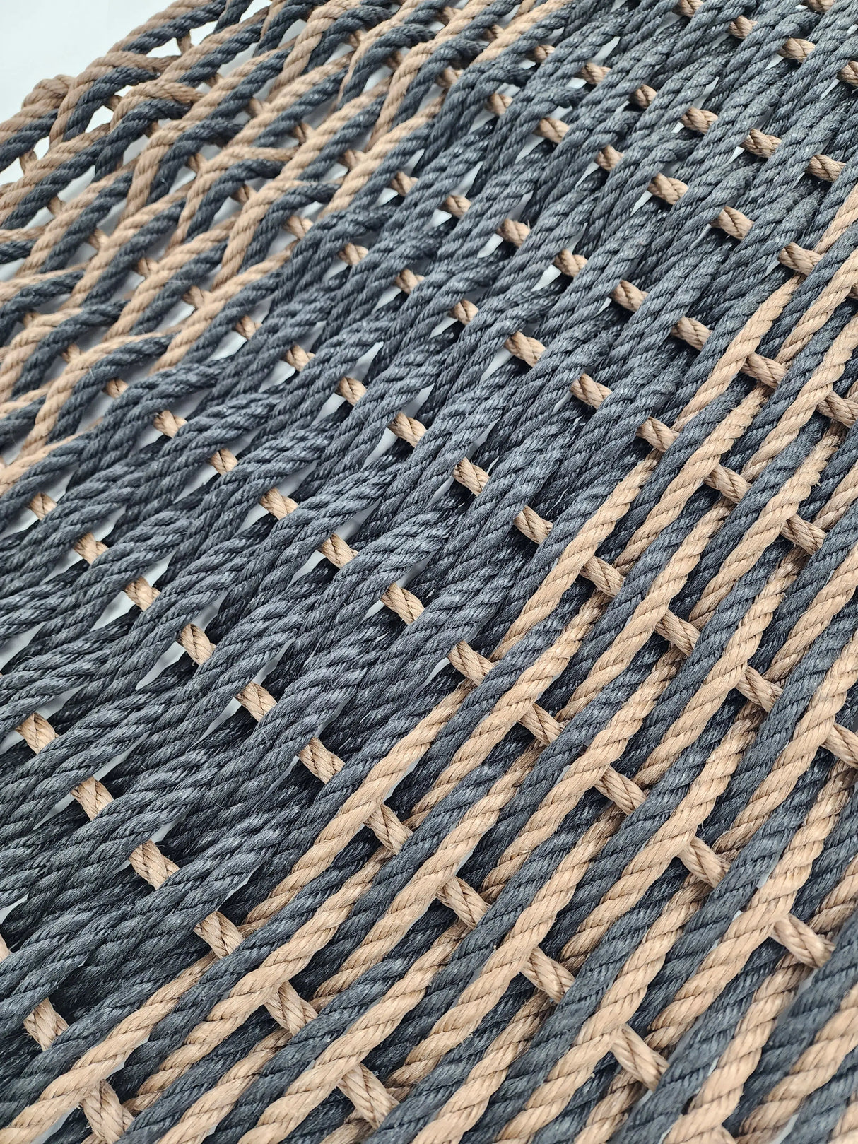 Large Double Weave Lobster Rope Mat, Vibrant Colors, Long Lasting Durable