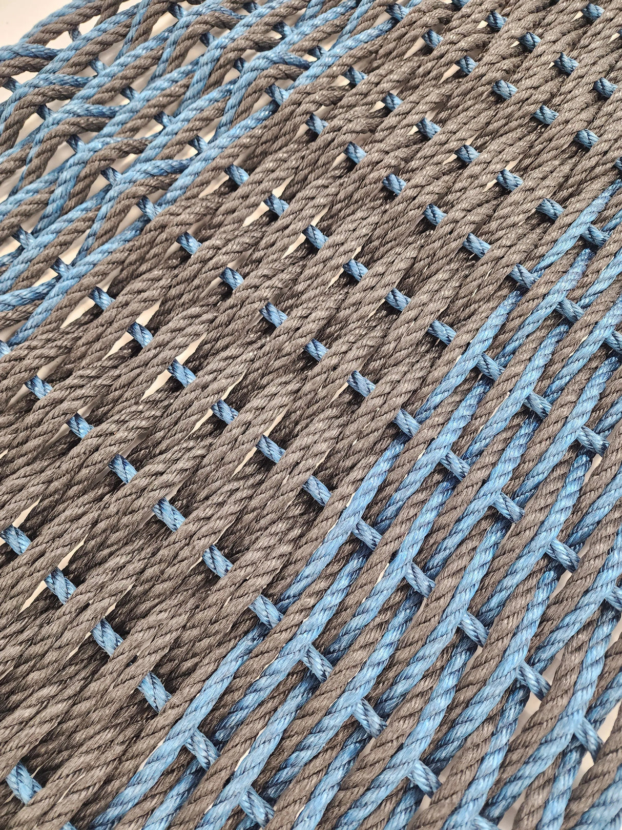 Large Double Weave Lobster Rope Mat, Vibrant Colors, Long Lasting Durable