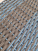 Large Double Weave Lobster Rope Mat, Vibrant Colors, Long Lasting Durable