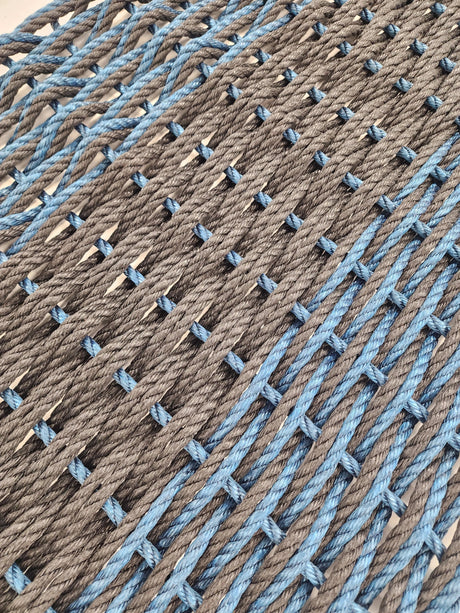 Large Double Weave Lobster Rope Mat, Vibrant Colors, Long Lasting Durable