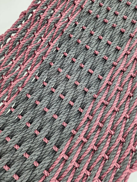 Large Double Weave Lobster Rope Mat, Vibrant Colors, Long Lasting Durable