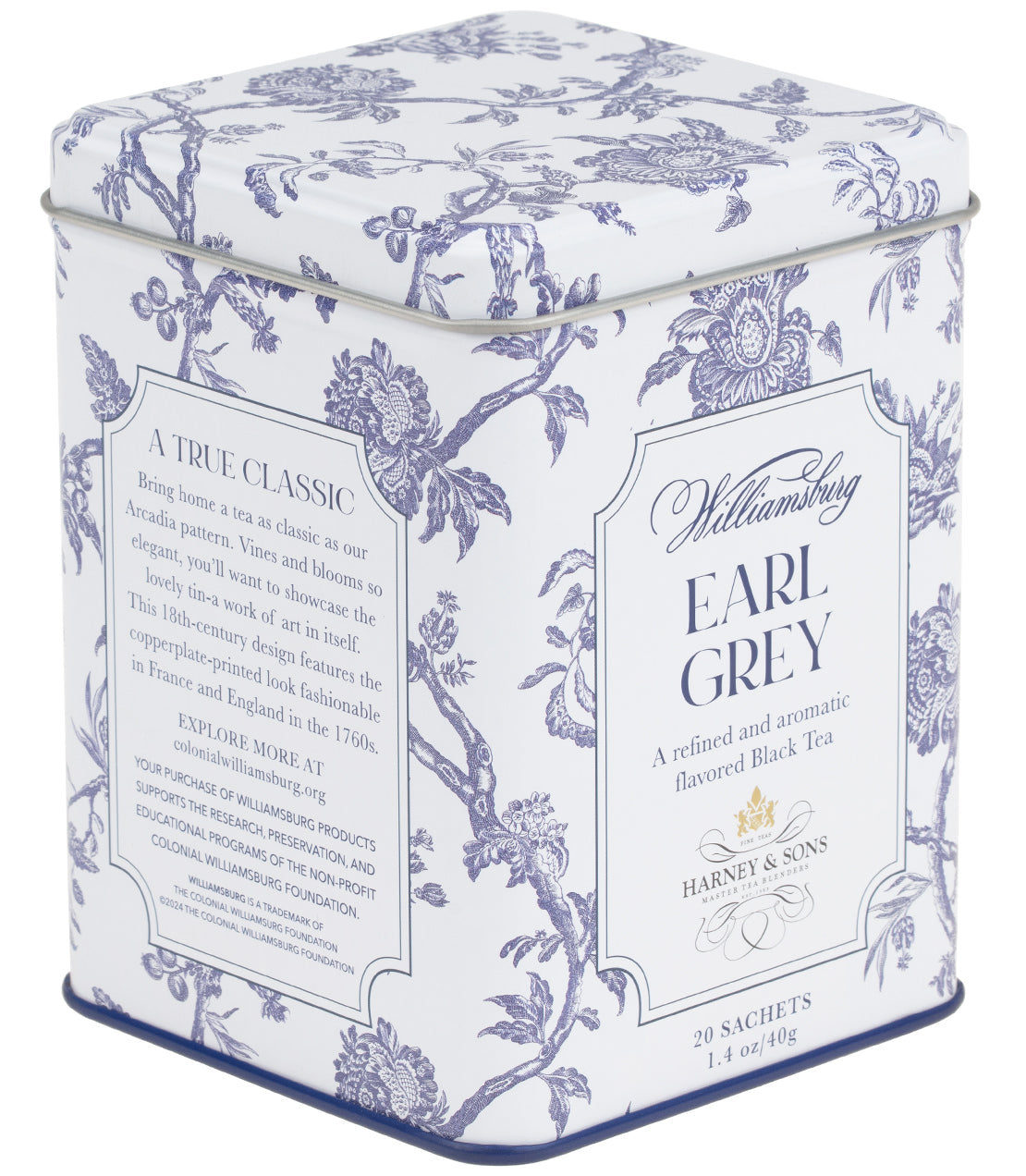 Williamsburg Earl Grey, Tin of 20 Sachets