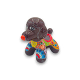 Colorful Talavera Poodle Planter | Mexican Hand-Painted Pottery