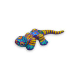 Vibrant Guerrero Gecko Figurine | Hand-Painted Mexican Folk Art