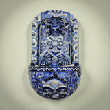 Blue & White Talavera Wall Fountain | Handcrafted Mexican Ceramic