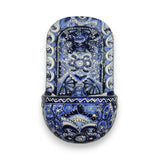 Blue & White Talavera Wall Fountain | Handcrafted Mexican Ceramic