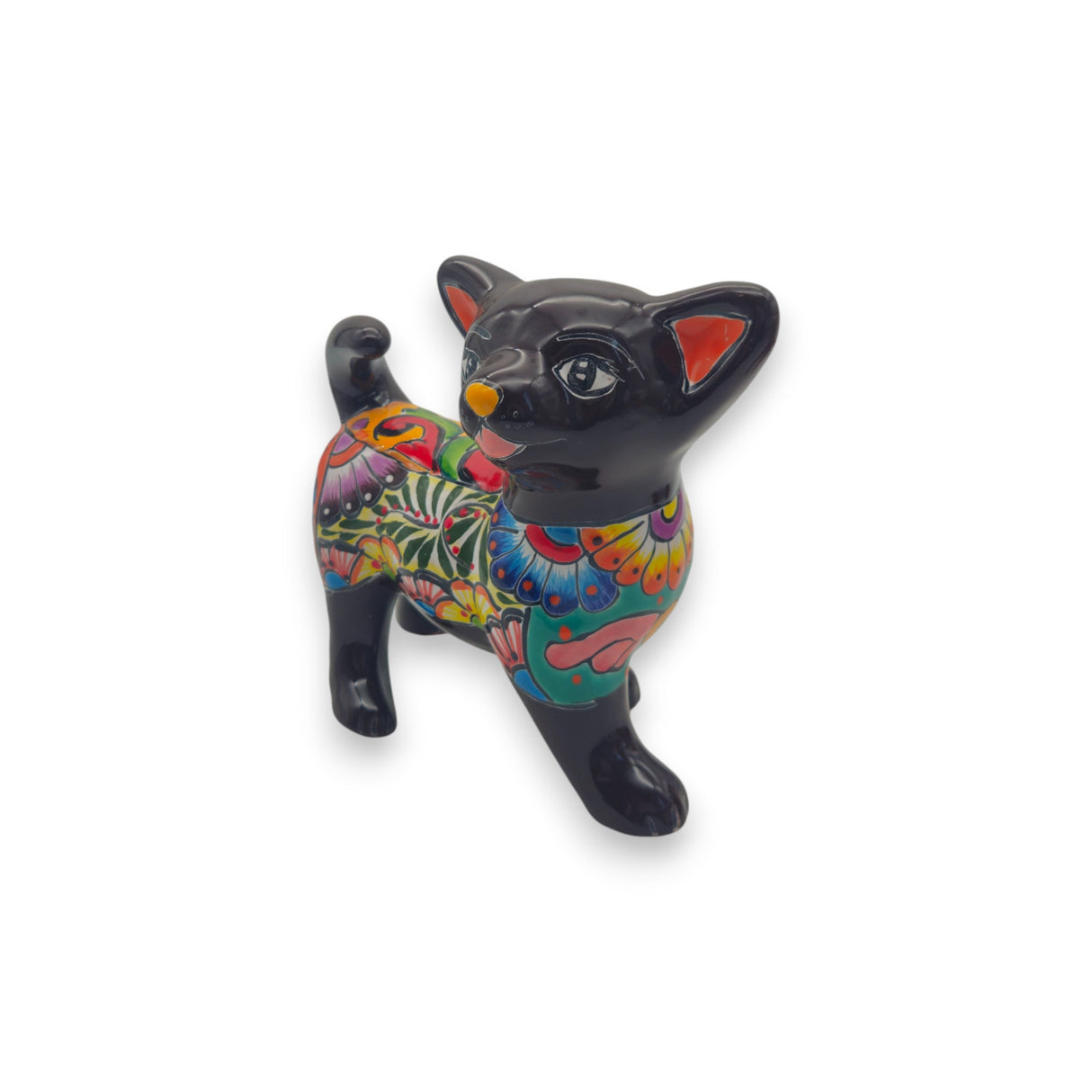 Talavera Chihuahua Dog Figurine | Handcrafted Mexican Art