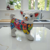 Talavera Chihuahua Dog Figurine | Handcrafted Mexican Art