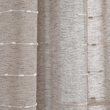 Farmhouse Textured Grommet Sheer Window Curtain Panel Set