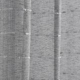 Farmhouse Textured Grommet Sheer Window Curtain Panel Set