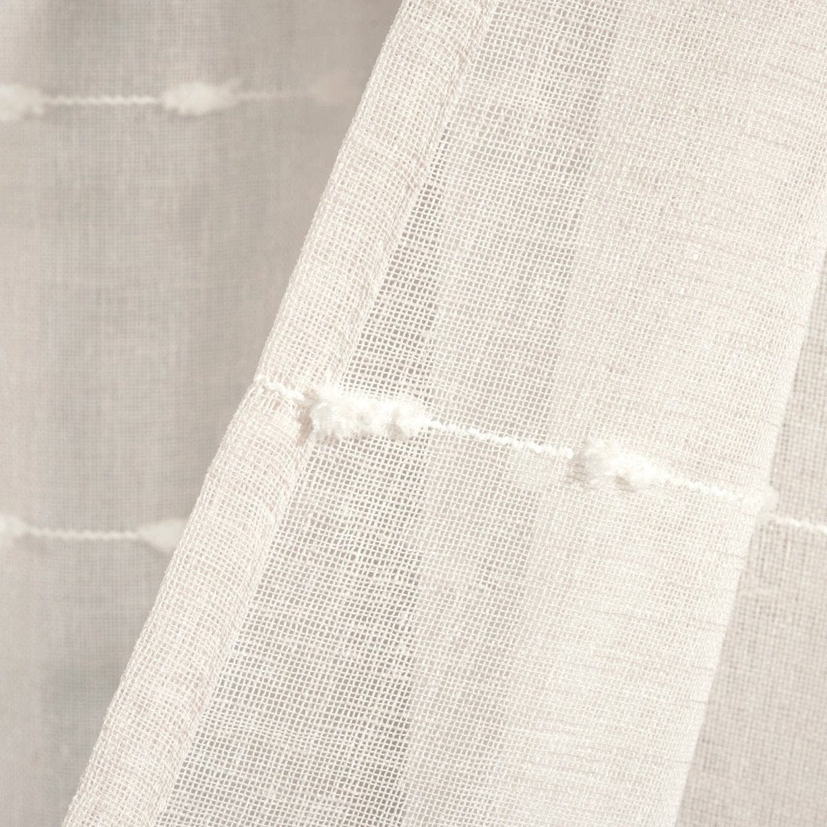 Farmhouse Textured Grommet Sheer Ultra Wide Window Curtain Panel