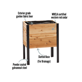 Cedar Raised Garden Bed, 18″W x 24″L