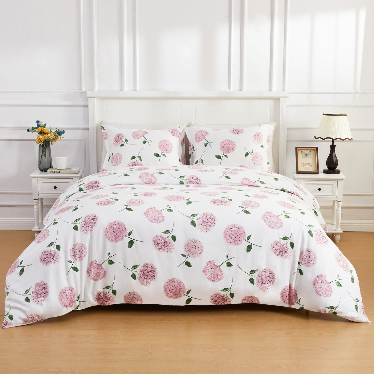 Hydrangea Printed Duvet Set