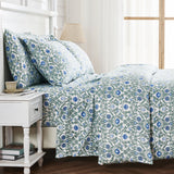Arts & Crafts Floral Printed Duvet Set