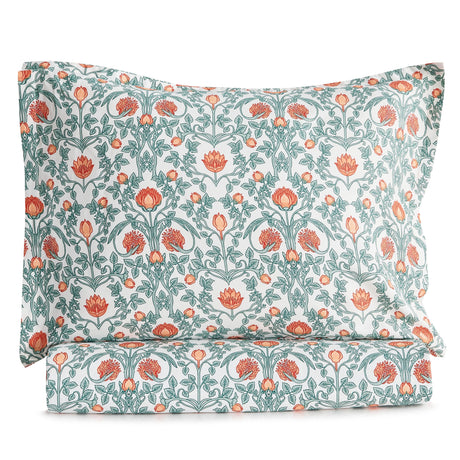 Arts & Crafts Floral Printed Duvet Set