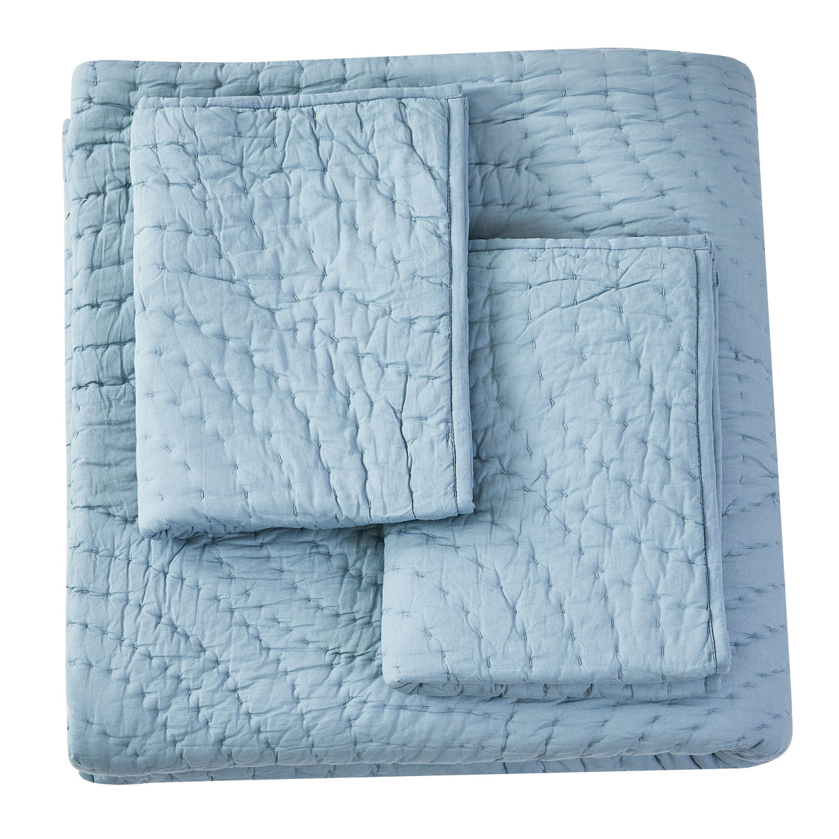 Halo Cotton Voile Hand Stitched Quilt Set