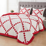 Irish Chain Patchwork Cotton Quilt Set