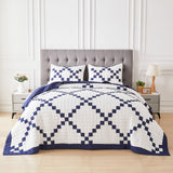Irish Chain Patchwork Cotton Quilt Set