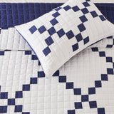 Irish Chain Patchwork Cotton Quilt Set