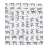 Elephants Flannel Sheet Set