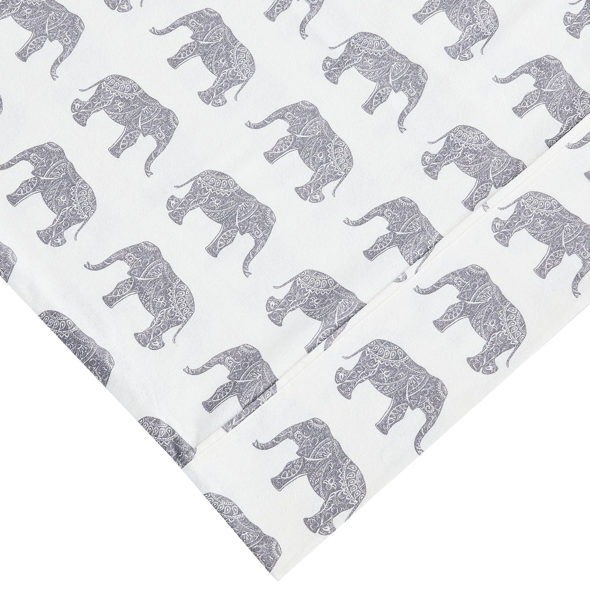 Elephants Flannel Sheet Set