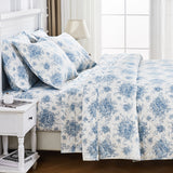 Petit Toile Cotton Flannel Quilt Set