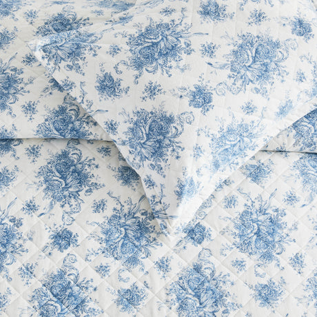 Petit Toile Cotton Flannel Quilt Set