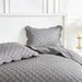 Diamond Scallop Cotton Voile Hand Stitched Quilt Set