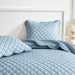 Diamond Scallop Cotton Voile Hand Stitched Quilt Set
