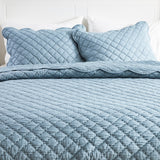 Diamond Scallop Cotton Voile Hand Stitched Quilt Set