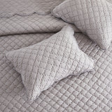 Diamond Scallop Cotton Voile Hand Stitched Quilt Set