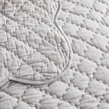 Diamond Scallop Cotton Voile Hand Stitched Quilt Set