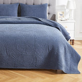 Dancing Triangles Stonewashed Cotton Quilt Set