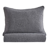 Dancing Triangles Stonewashed Cotton Quilt Set
