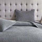 Dancing Triangles Stonewashed Cotton Quilt Set