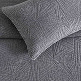 Dancing Triangles Stonewashed Cotton Quilt Set