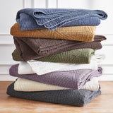 Dancing Triangles Stonewashed Cotton Quilt Set