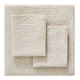 Dancing Triangles Stonewashed Cotton Quilt Set
