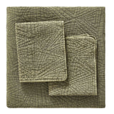 Dancing Triangles Stonewashed Cotton Quilt Set