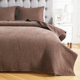 Dancing Triangles Stonewashed Cotton Quilt Set