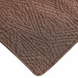 Dancing Triangles Stonewashed Cotton Quilt Set