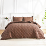 Diamond Scallop Cotton Voile Hand Stitched Quilt Set