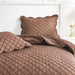 Diamond Scallop Cotton Voile Hand Stitched Quilt Set