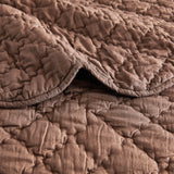 Diamond Scallop Cotton Voile Hand Stitched Quilt Set
