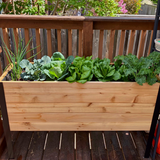 Cedar Raised Garden Bed, 18"W x 48"L