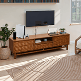 Acacia Elara Solid Wood TV Stand with Storage