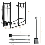 Firewood Rack with Tool Set