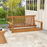 Acacia Wood Porch Swing Bench