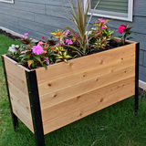 Cedar Raised Garden Bed, 18"W x 36"L